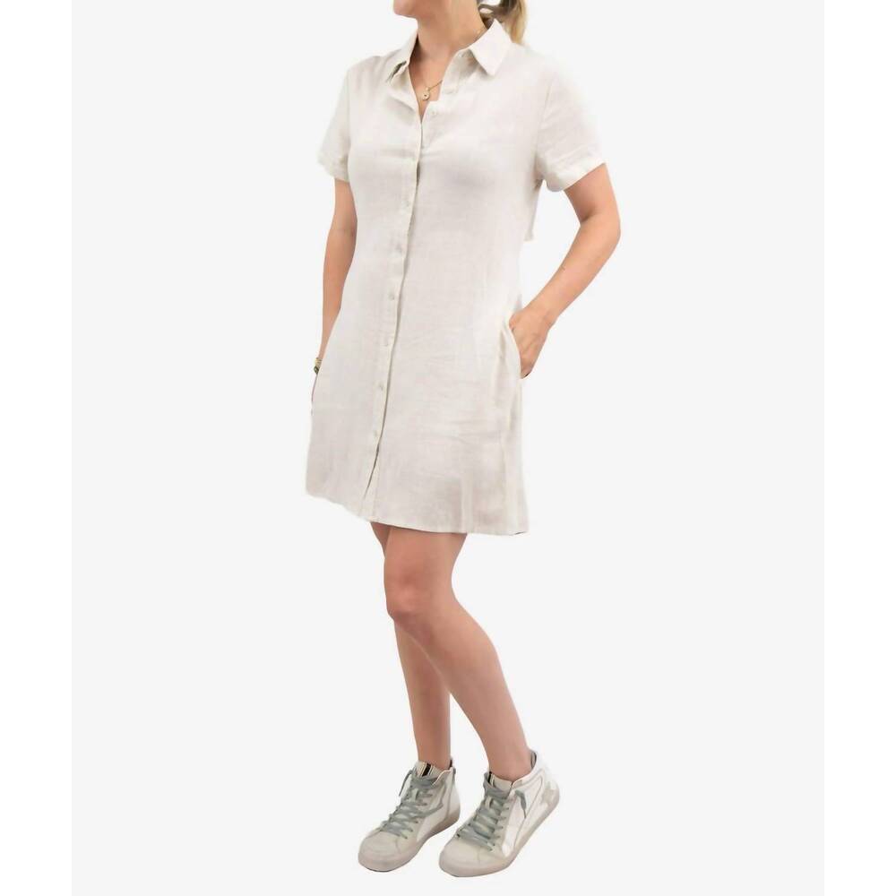 NEW FORE COLLECTION dressed to the linens dress in white